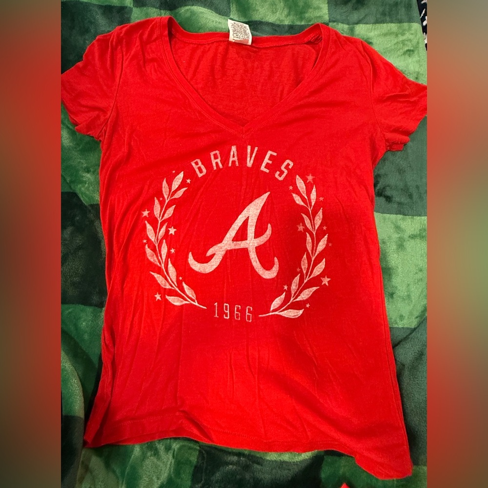 PINK Victoria's Secret Braves Red Tee